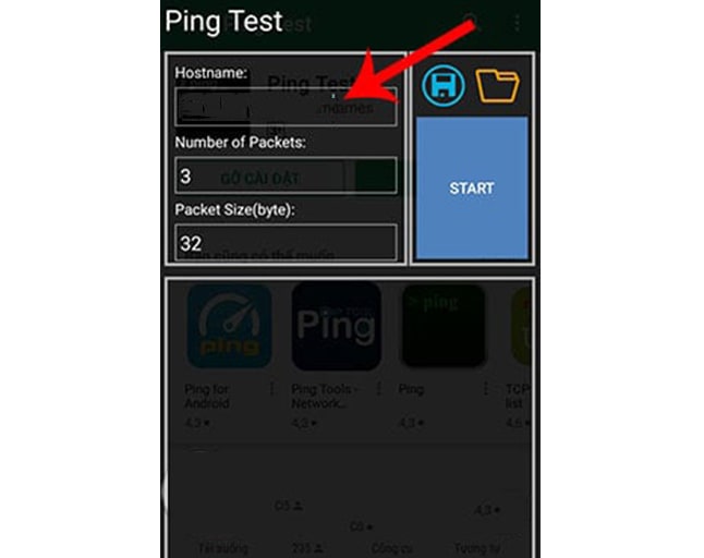 Nhập địa chỉ domain website cần check IP